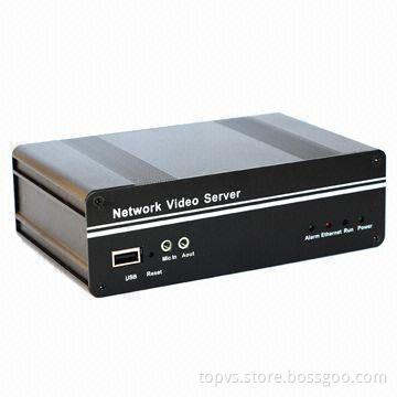 2-channel H.264 IP Video Server, Full D1 in Real-time, Supports Remote System Upgrades
